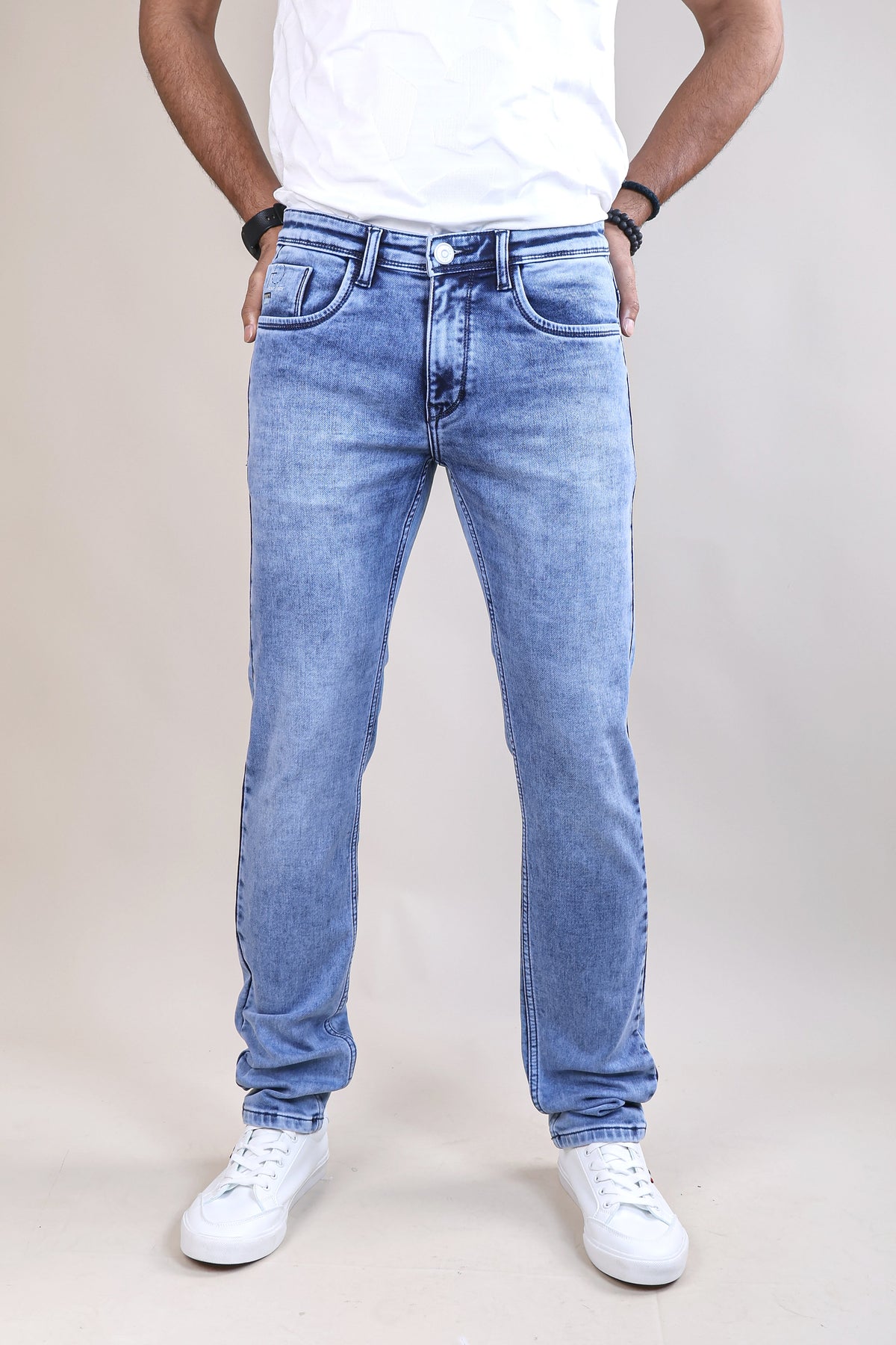 SKYBLUE COLOR DENIM WASH JEANS