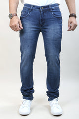 BLUE COLOR DENIM WASH JEANS