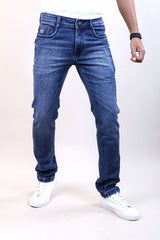 BLUE COLOR DENIM WASH JEANS