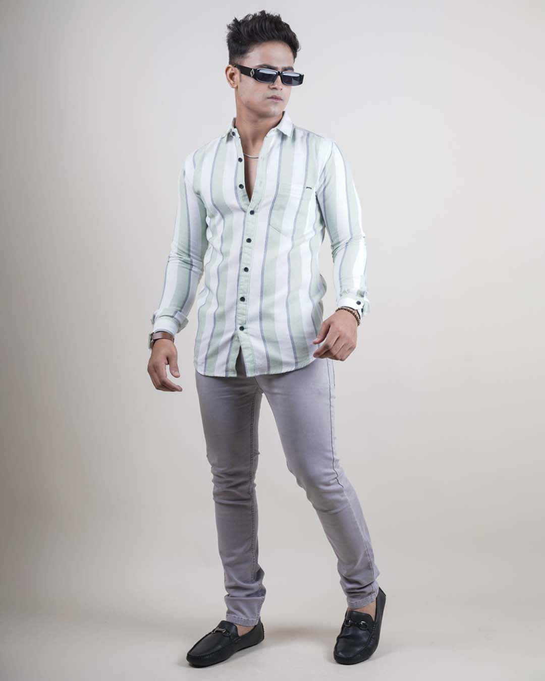 PISTA COLOR LINING CASUAL SHIRT