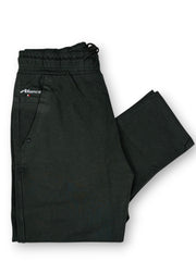 MENS OLIVE COLOUR PURE COTTON HOSIERY MID-RISE TRACKPANT