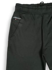 MENS OLIVE COLOUR PURE COTTON HOSIERY MID-RISE TRACKPANT