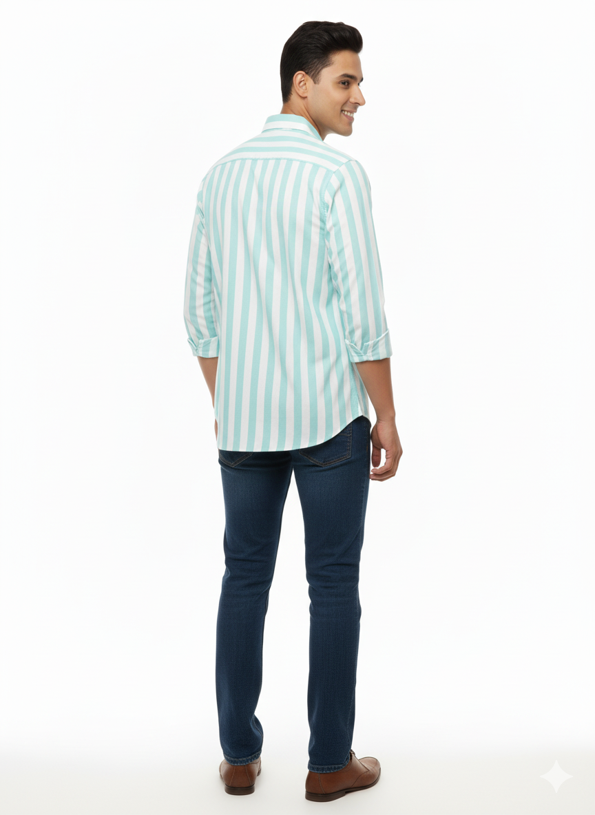 Striped Color Casual Shirts for Men | Pista 589548