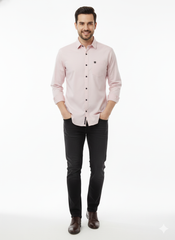 Solid Color Casual Shirts for Men | PINK