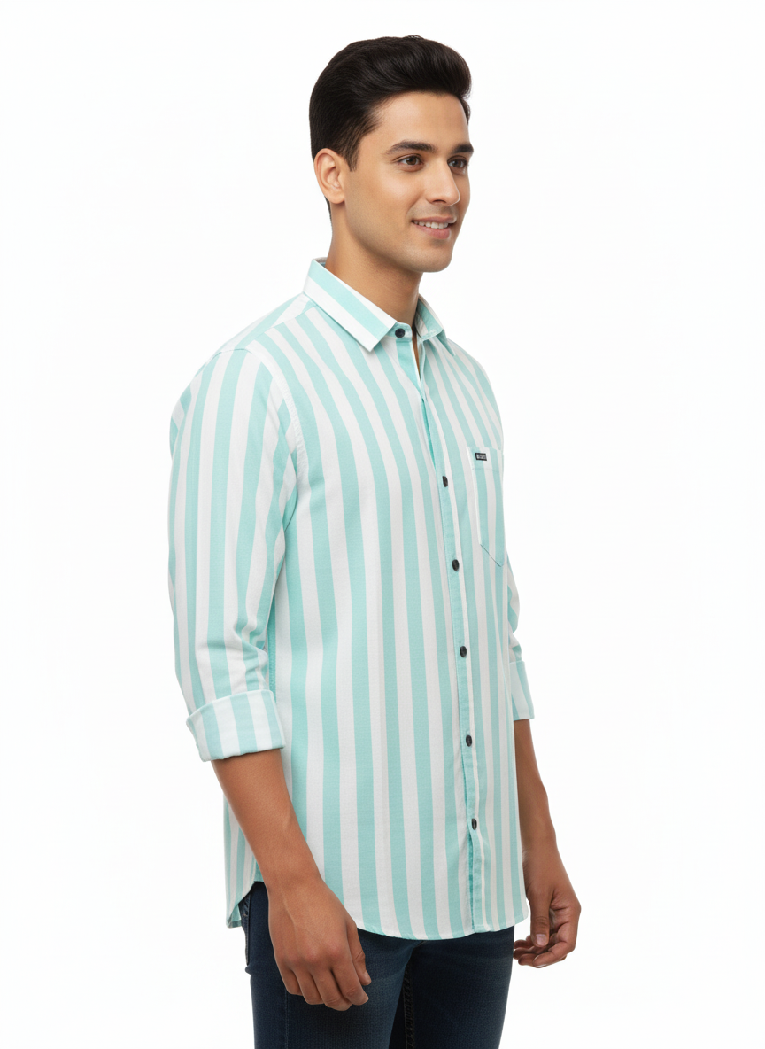 Striped Color Casual Shirts for Men | Pista 589548