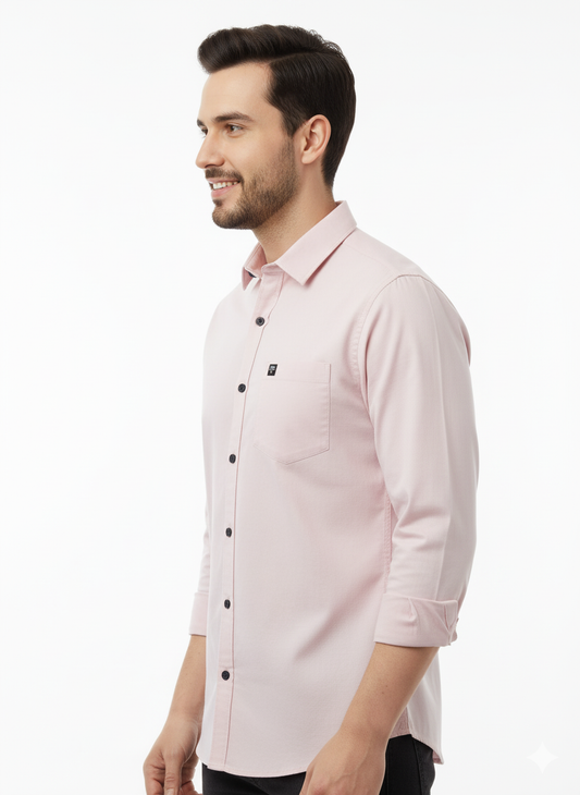Solid Color Casual Shirts for Men | PINK