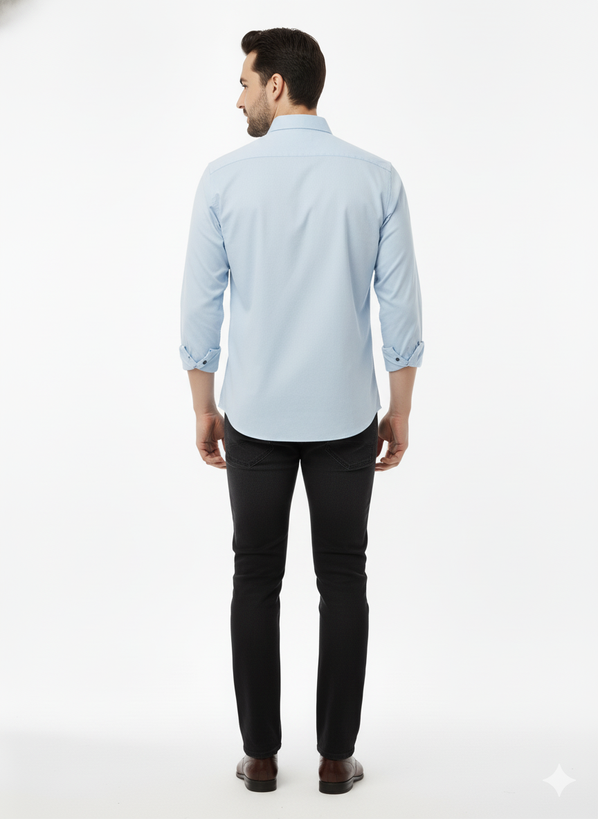 Solid Color Casual Shirts for Men | SKYBLUE 251179951 251211180