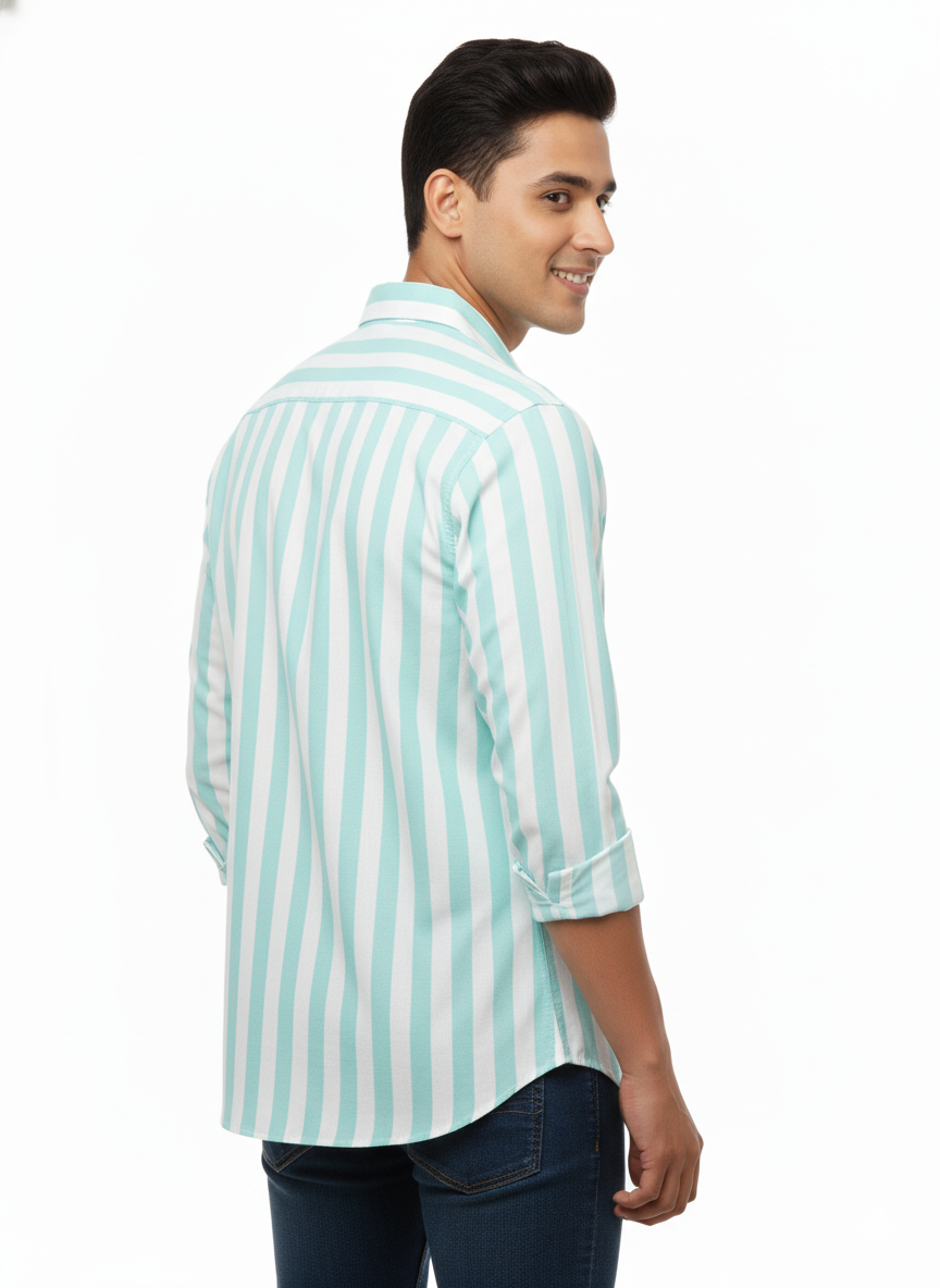 Striped Color Casual Shirts for Men | Pista 589548