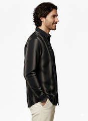 Vertical Striped Slim Fit Casual Shirt for Men | Dark Tones Coffee Color