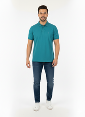Rgreen Solid Collared Half Sleeve T-Shirt for Men | Stylish & Comfortable
