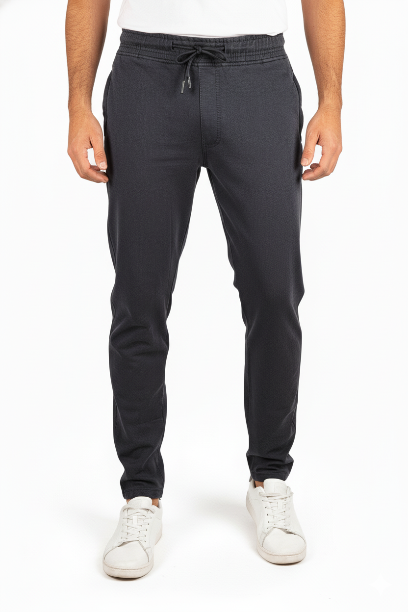Mens  Black Colour Sulphur Plain Trackpant – Stylish & Comfortable