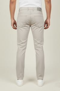Men Cream Jeans - Comfortable Stretch Pant AT-JEANS 251184054