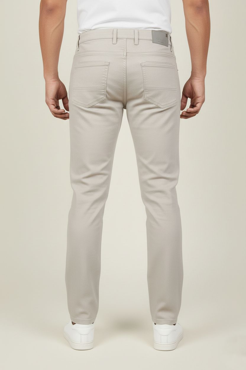 Men Cream Jeans - Comfortable Stretch Pant AT-JEANS 251184054