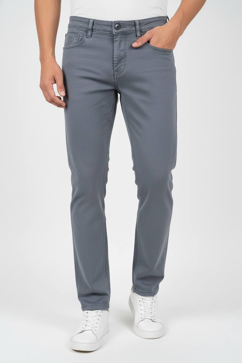 Premium Dark Grey - Narrow Fit JEANS  For Men AT-JEANS 251138451