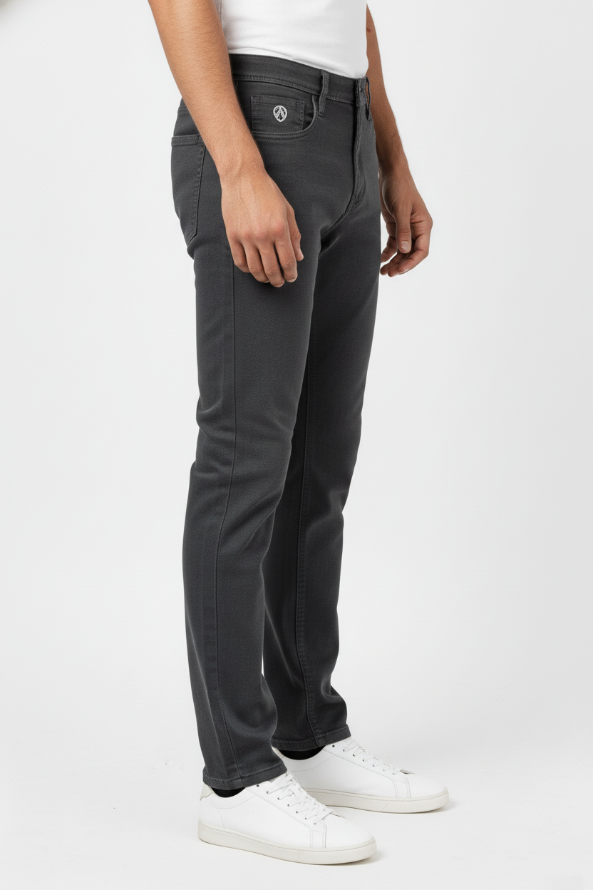 Stylish Men Dark Grey Jeans Pant - Comfort Stretch AT-JEANS 251173228