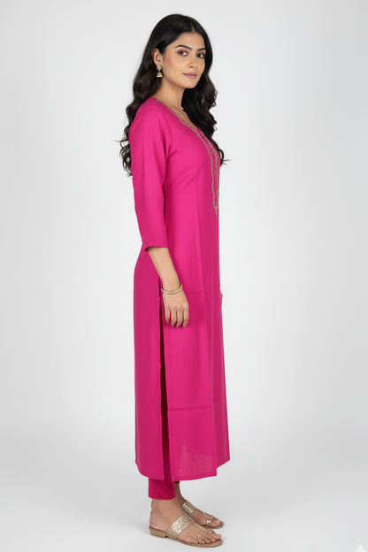Rani Straight Cut Kurti for Women | Daily Wear 251140324