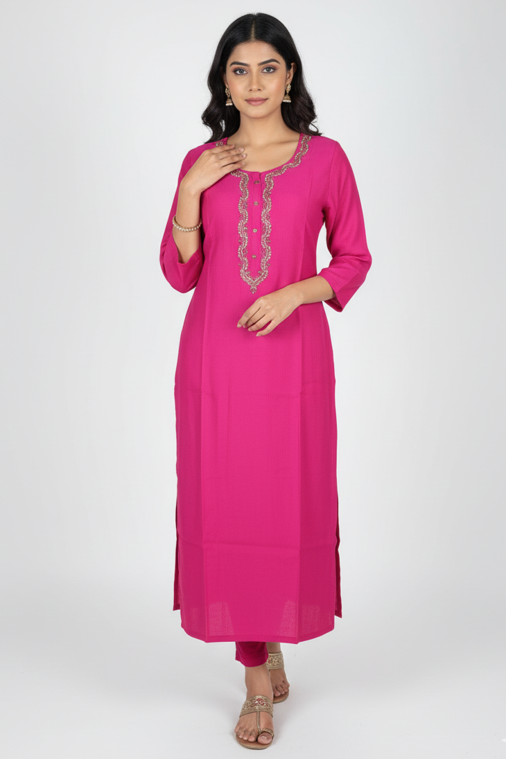 Rani Straight Cut Kurti for Women | Daily Wear 251140324
