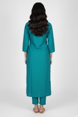 Rama Green Straight Cut Kurti for Women | Daily Wear 251140449