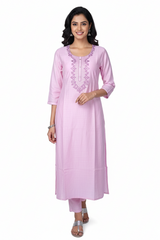 Women Pink Colour Kurti | Comfortable Daily Wear 251139213