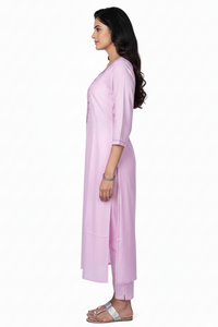 Women Pink Colour Kurti | Comfortable Daily Wear 251139213 251140324