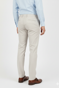 Men Plain Cream Chinos | Slim & Regular Fit Pants 261004775