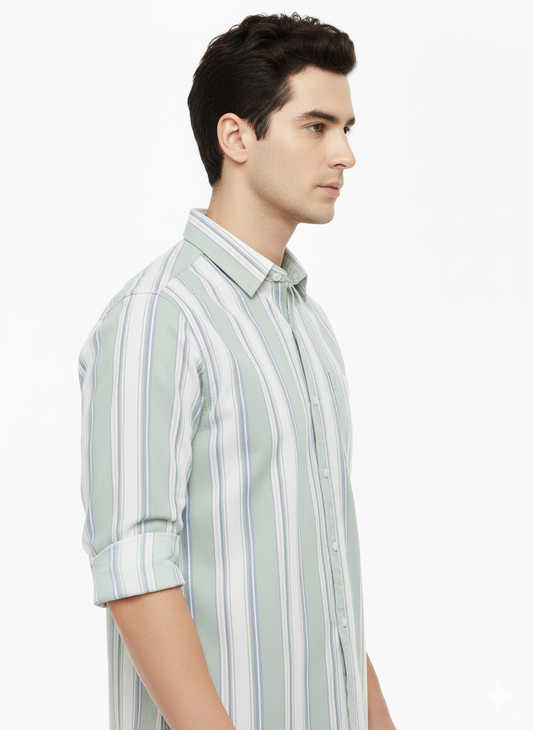 Striped Color Casual Shirts for Men | Pista