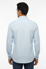 Solid Color Casual Shirts for Men |Skyblue