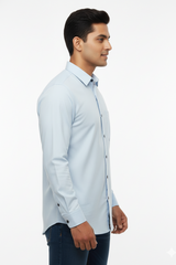 Solid Color Casual Shirts for Men |Skyblue