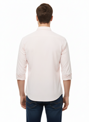 Striped Color Casual Shirts for Men | Peach