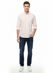 Striped Color Casual Shirts for Men | Peach