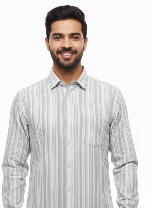 Striped Color Casual Shirts for Men | Lgrey