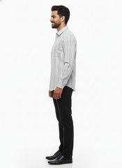 Striped Color Casual Shirts for Men | Lgrey