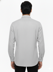 Striped Color Casual Shirts for Men | Grey