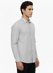 Striped Color Casual Shirts for Men | Grey