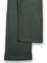 MENS OLIVE COLOUR PURE COTTON HOSIERY MID-RISE TRACKPANT