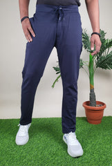 Solid Navy blue Trackpants for Men – Premium Quality & Lycra Fabric