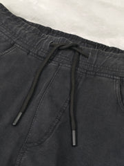 Mens  Black Colour Sulphur Plain Trackpant – Stylish & Comfortable