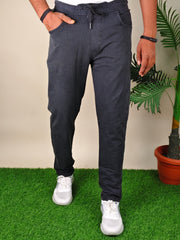 Mens  Black Colour Sulphur Plain Trackpant – Stylish & Comfortable