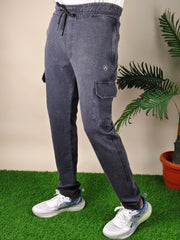 Mens  Black Colour Sulphur Plain Trackpant – Stylish & Comfortable