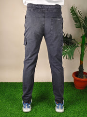 Mens  Black Colour Sulphur Plain Trackpant – Stylish & Comfortable