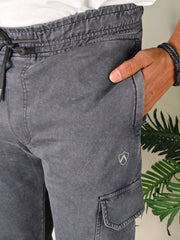 Mens  Black Colour Sulphur Plain Trackpant – Stylish & Comfortable