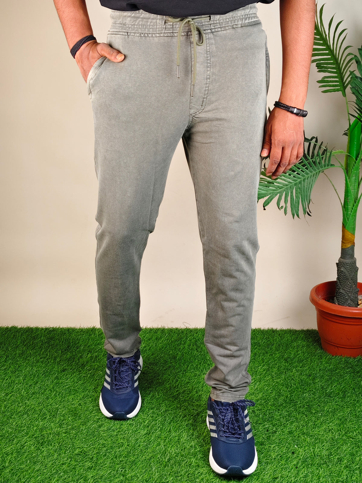 Mens  Pista Colour Sulphur Plain Trackpant – Stylish & Comfortable