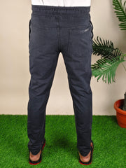 Mens  Black Colour Sulphur Plain Trackpant – Stylish & Comfortable