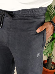 Mens  Black Colour Sulphur Plain Trackpant – Stylish & Comfortable