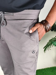 Solid Grey Trackpants for Men – Premium Quality & Lycra Fabric