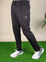 Solid Black Trackpants for Men – Premium Quality & Lycra Fabric