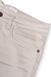 Men Cream Jeans - Comfortable Stretch Pant AT-JEANS 251184054