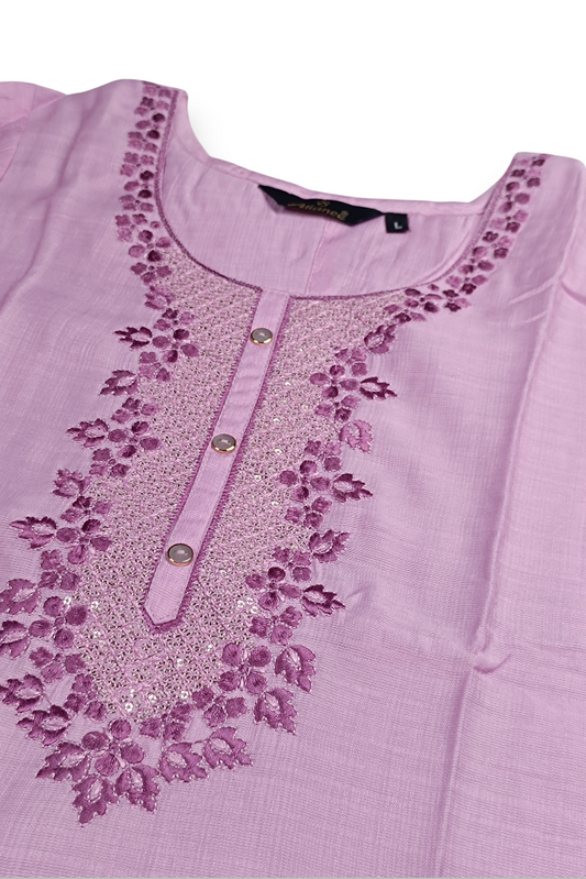 Women Pink Colour Kurti | Comfortable Daily Wear 251139213