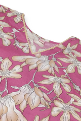 Pink Floral Print Cotton Coord Set with Wide-Plazo-CR-251227703