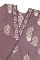 Women Floral Pure Cotton Kurta, Churidar & Dupatta Set-Onion-261014108